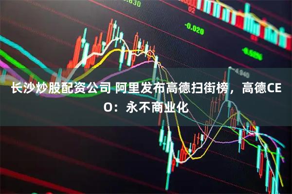 长沙炒股配资公司 阿里发布高德扫街榜，高德CEO：永不商业化